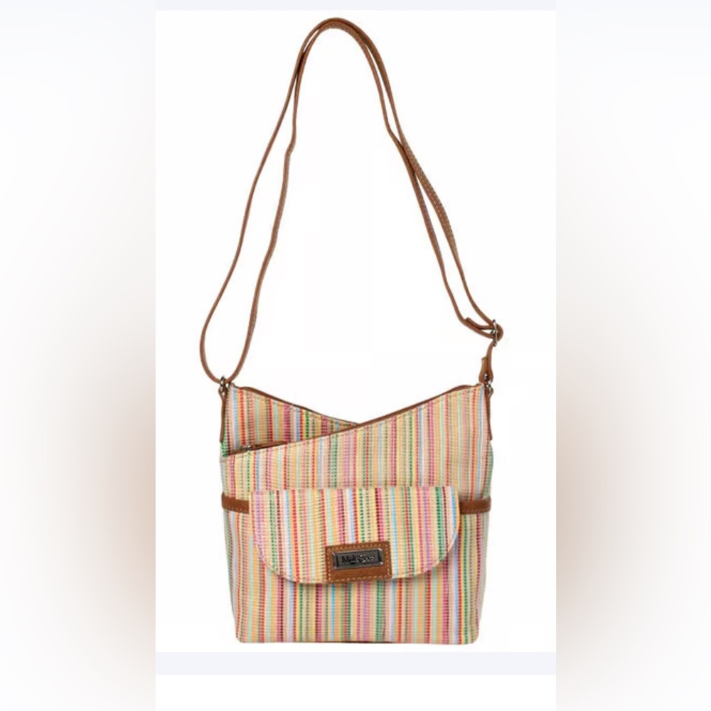 Striped Multicolor Crossbody Bag